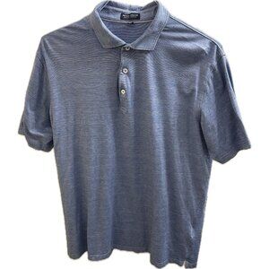 Peter Millar Crown Crafted Shirt Men's XL Polo Blue Golf Cotton Modal Blend